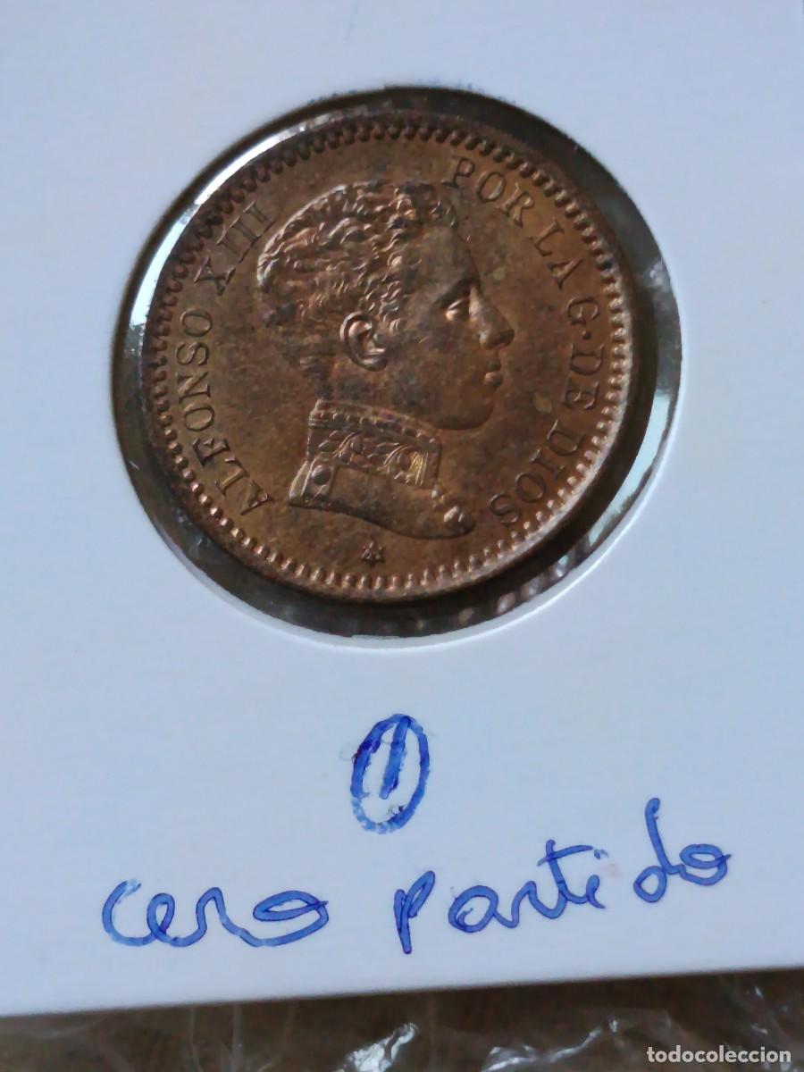 Monedas con errores: Monedas 2 c&eacute;ntimos Alfonso XIII cero partido - Foto 1
