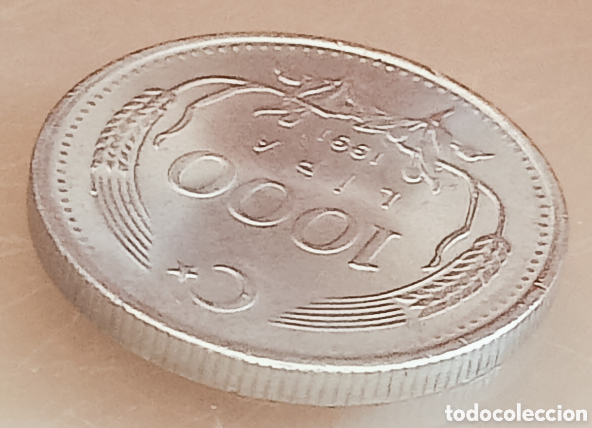 Monedas con errores: Moneda Turqu&iacute;a (1991) Error - Foto 28