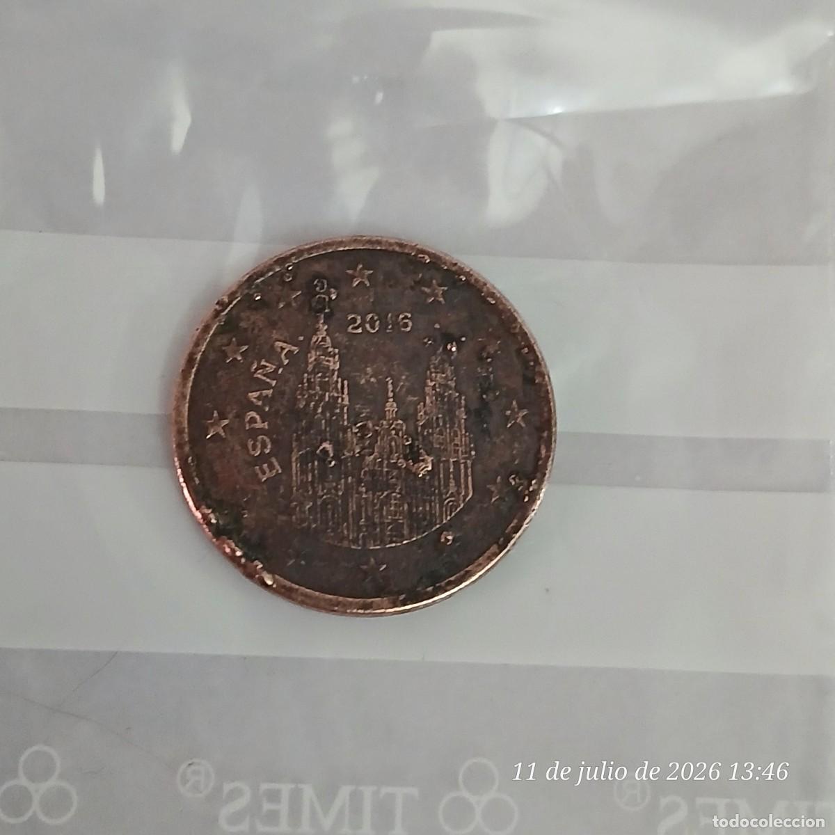 Monedas con errores: Moneda 5 Ctmos. de &euro;. Acu&ntilde;ado muy defectuoso. - Foto 1