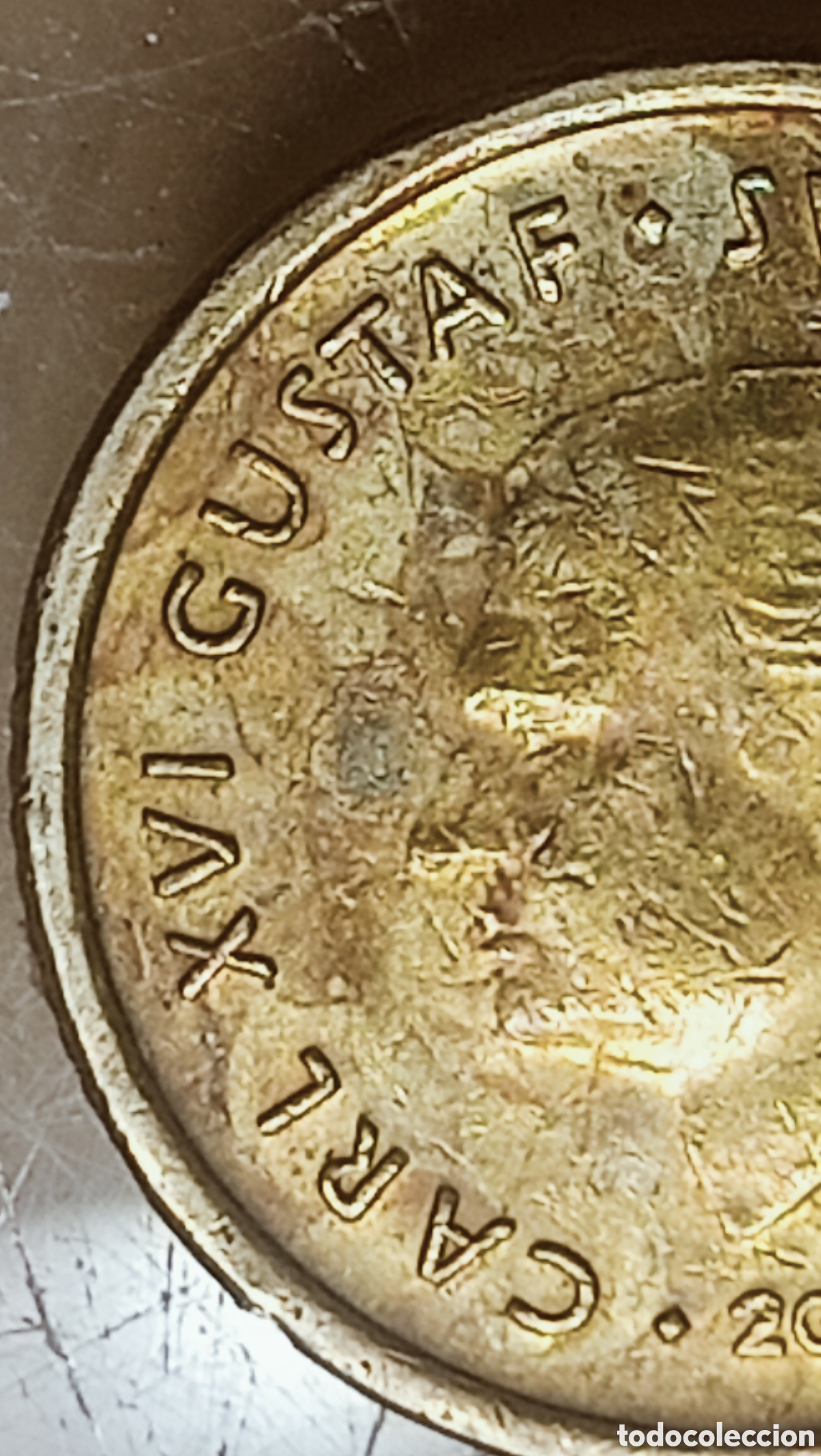 Monedas con errores: Moneda Suecia(2005) Error - Foto 4