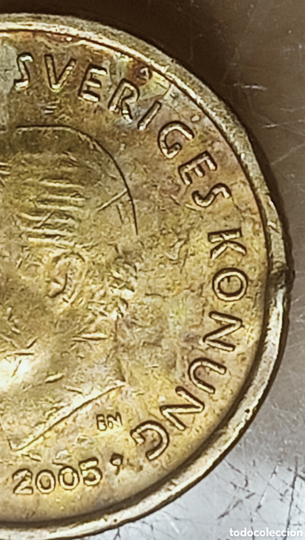 Monedas con errores: Moneda Suecia(2005) Error - Foto 5