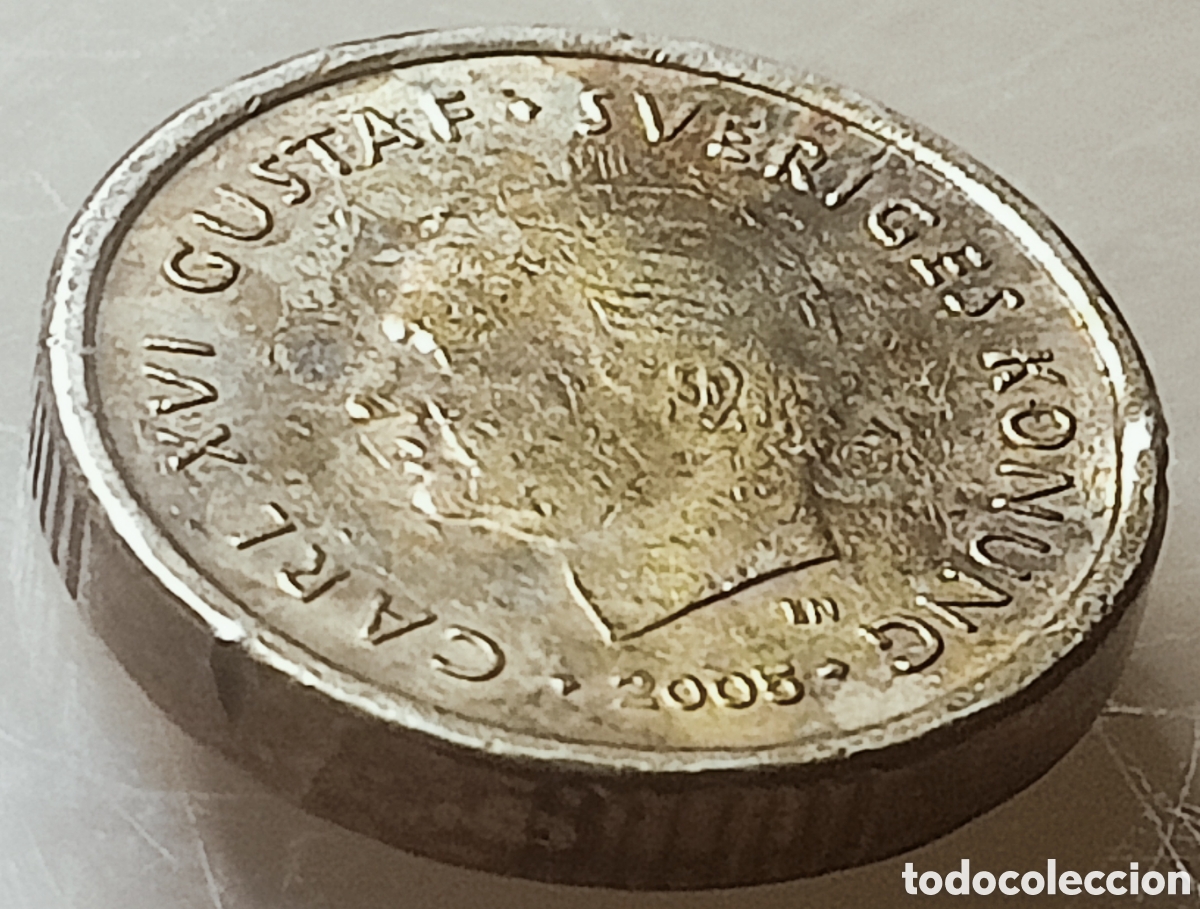 Monedas con errores: Moneda Suecia(2005) Error - Foto 23