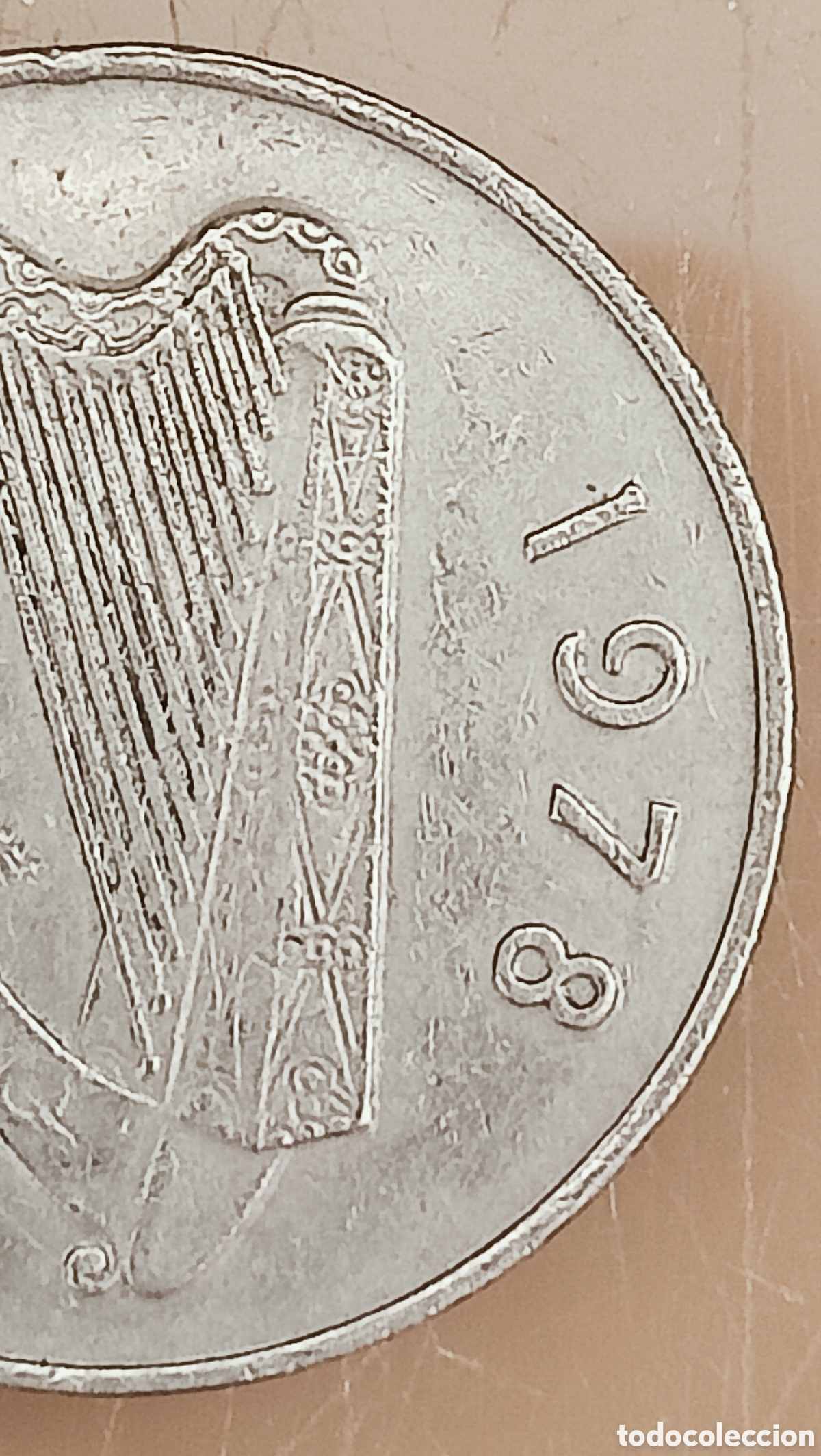 Monedas con errores: Moneda Irlanda (1978) Error Combinado - Foto 4
