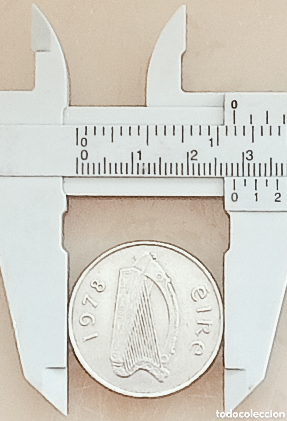 Monedas con errores: Moneda Irlanda (1978) Error Combinado - Foto 17