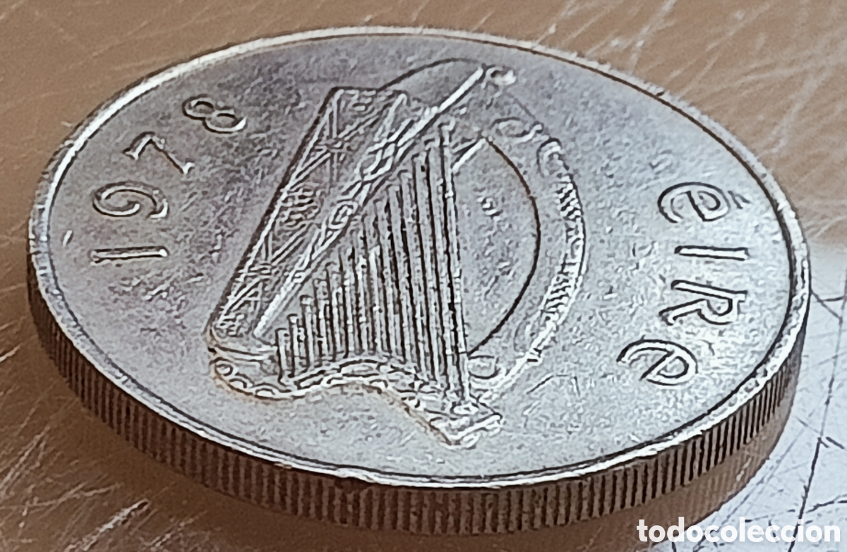 Monedas con errores: Moneda Irlanda (1978) Error Combinado - Foto 27
