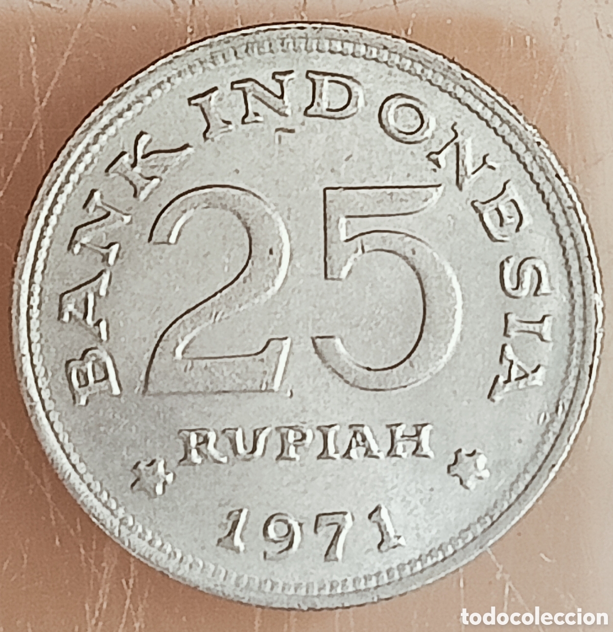 Monedas con errores: Moneda Indonesia (1971) error de ceca - Foto 2