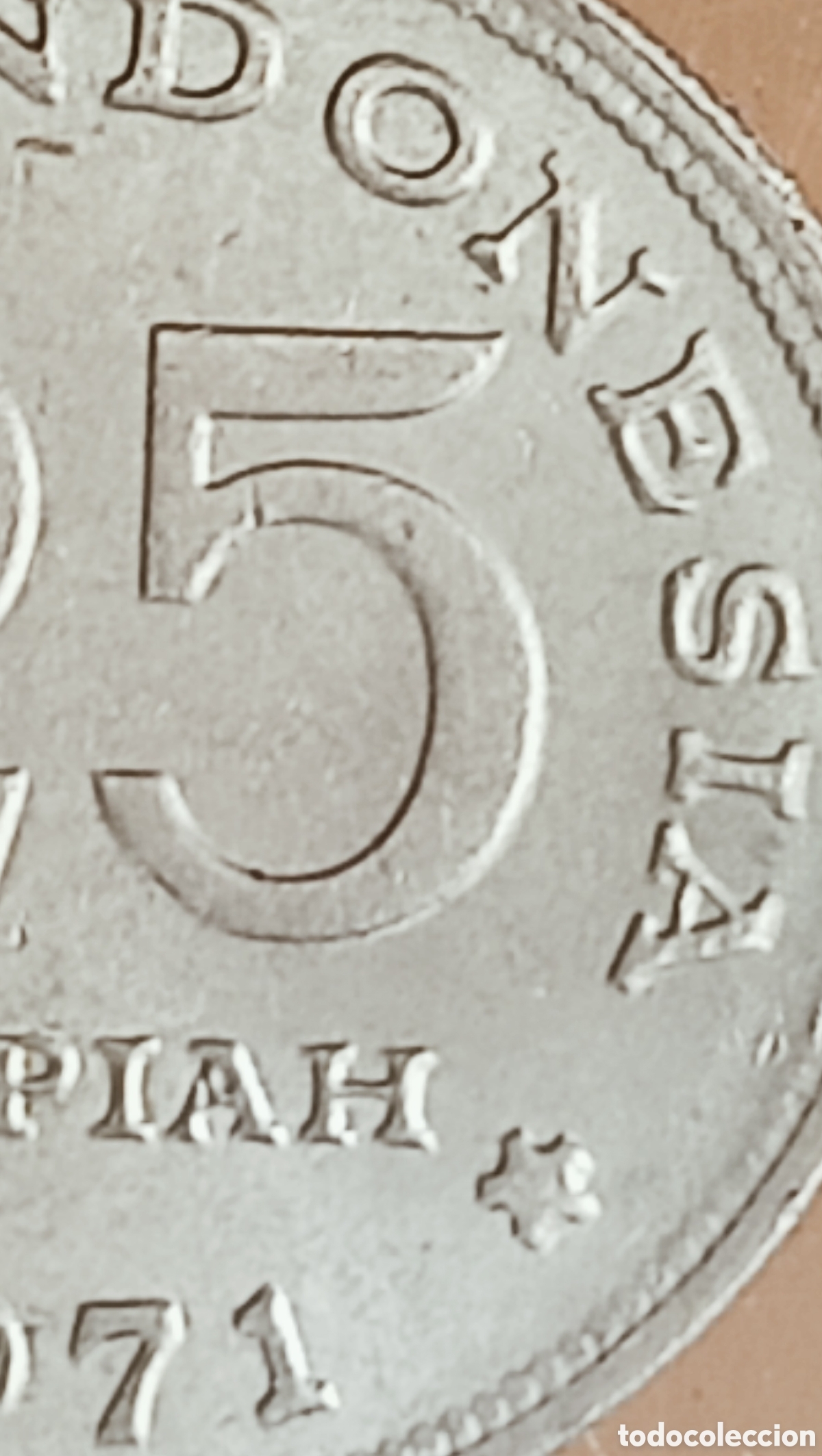 Monedas con errores: Moneda Indonesia (1971) error de ceca - Foto 18