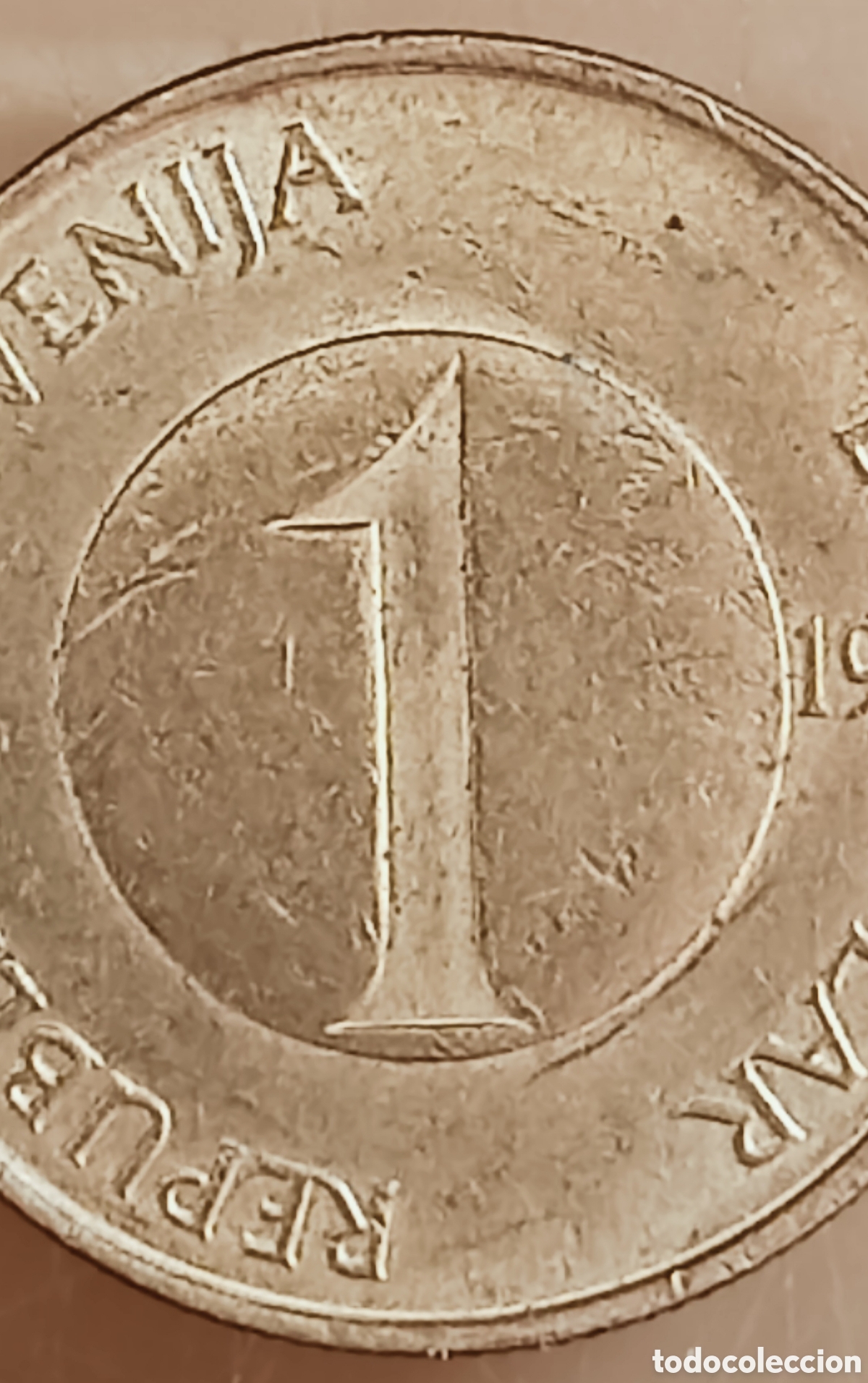 Monedas con errores: Moneda Eslovenia (1995) Error de acu&ntilde;aci&oacute;n - Foto 6
