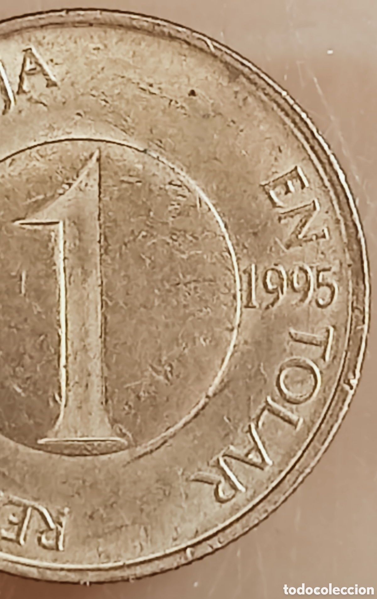 Monedas con errores: Moneda Eslovenia (1995) Error de acu&ntilde;aci&oacute;n - Foto 8