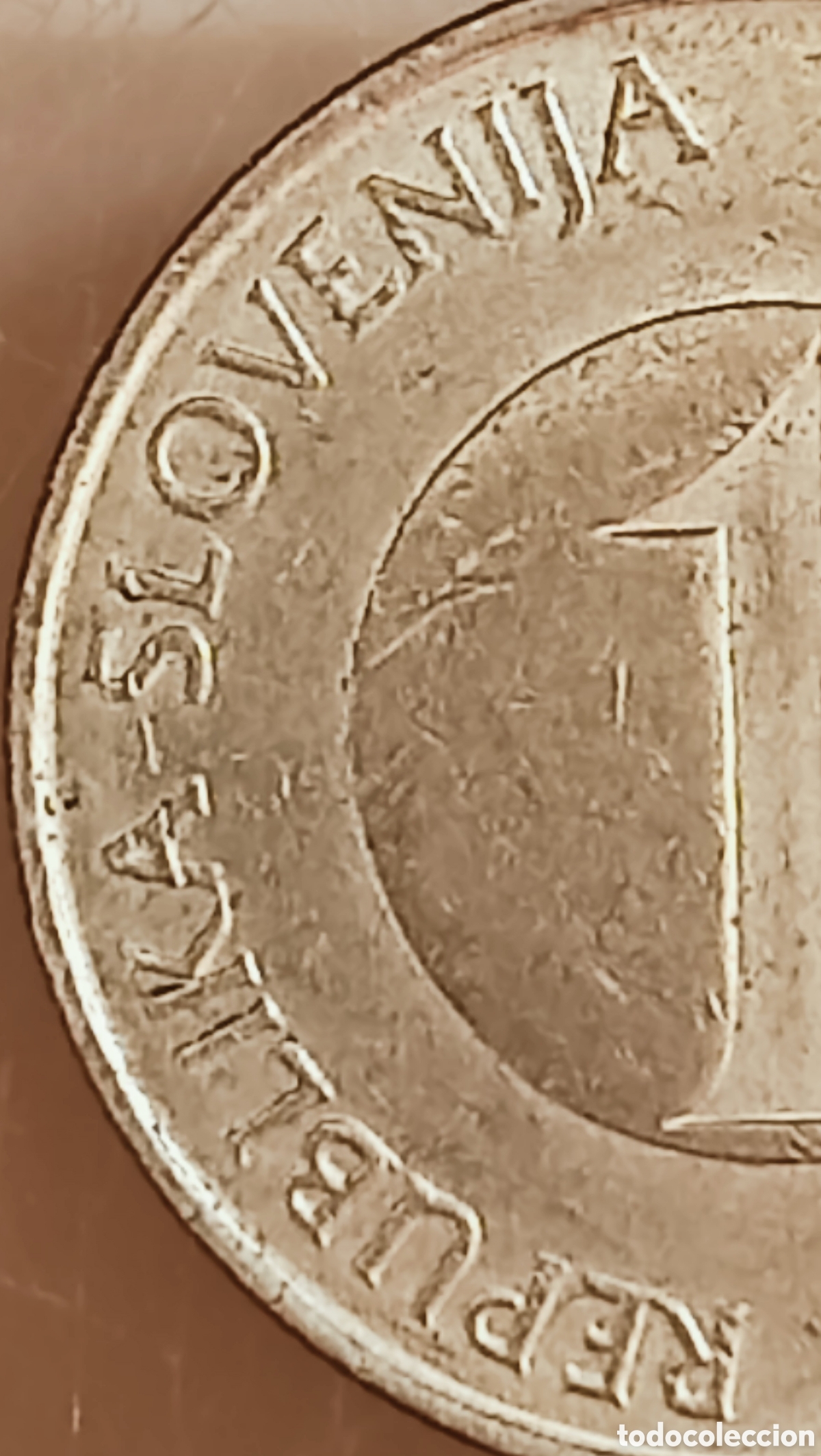 Monedas con errores: Moneda Eslovenia (1995) Error de acu&ntilde;aci&oacute;n - Foto 11