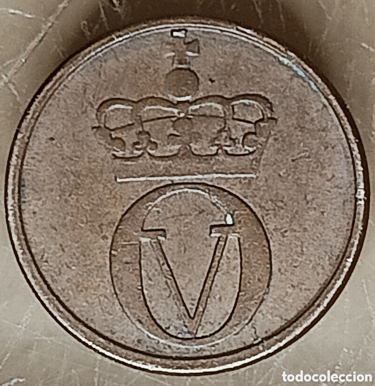 Monedas con errores: Moneda Noruega (1959) Error M&uacute;ltiple - Foto 5