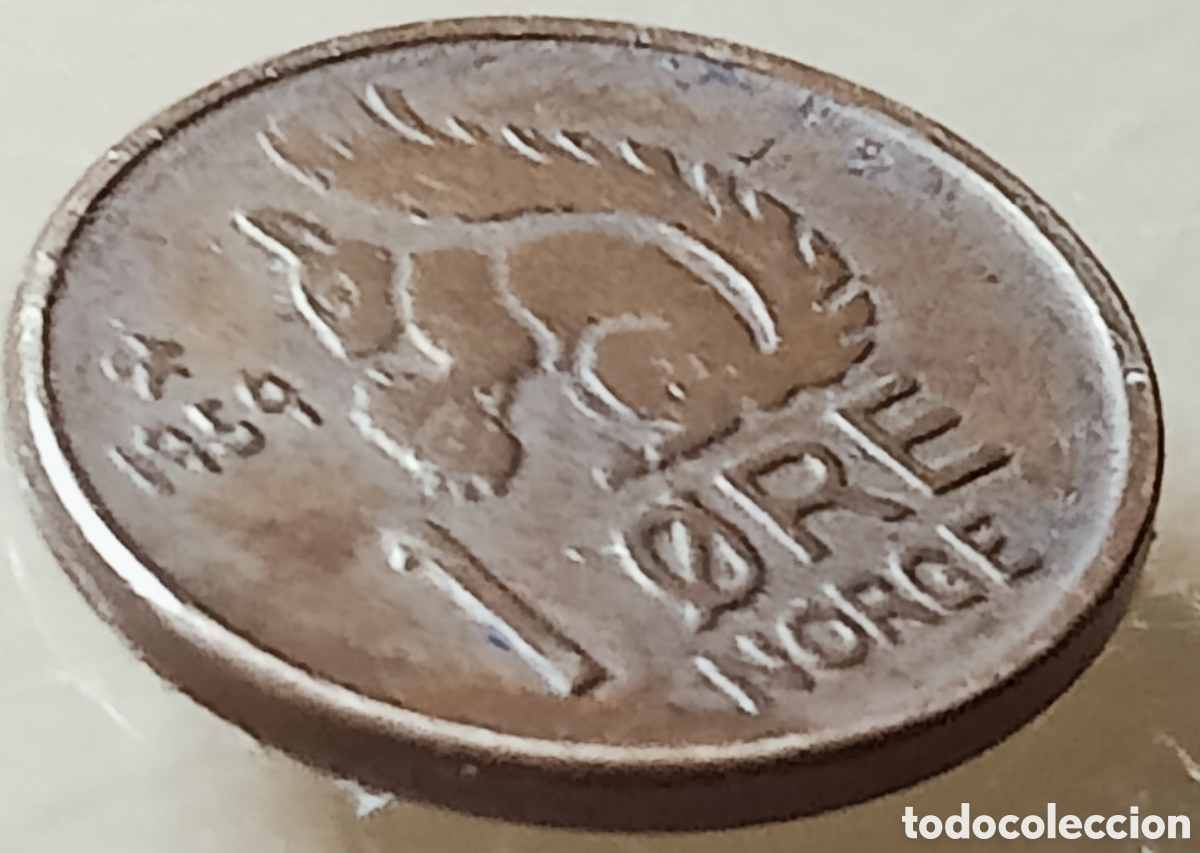 Monedas con errores: Moneda Noruega (1959) Error M&uacute;ltiple - Foto 20