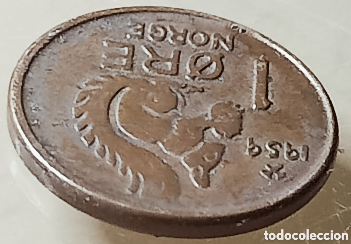 Monedas con errores: Moneda Noruega (1959) Error M&uacute;ltiple - Foto 22