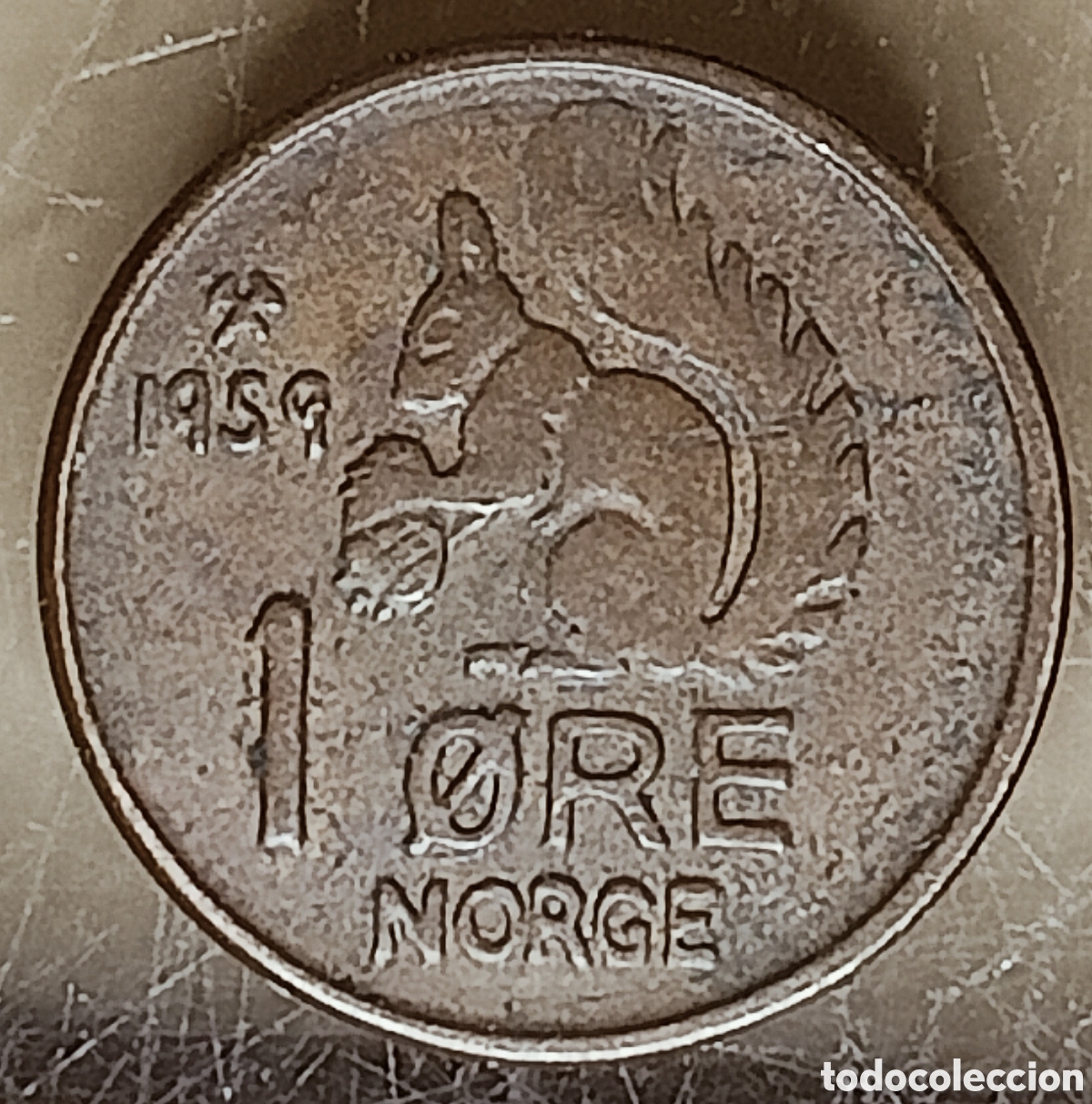 Monedas con errores: Moneda Noruega (1959) Error M&uacute;ltiple - Foto 1