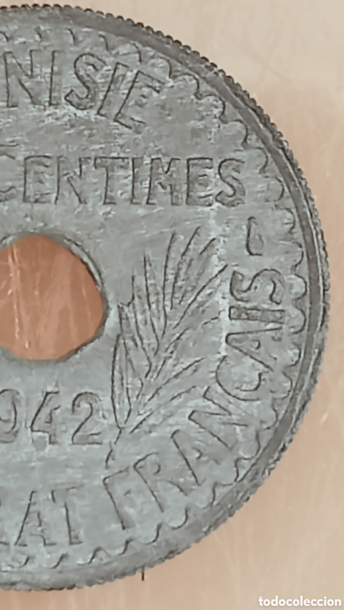 Monedas con errores: Moneda T&uacute;nez-1942&rdquo;SC&rdquo; Error de Acu&ntilde;aci&oacute;n - Foto 4