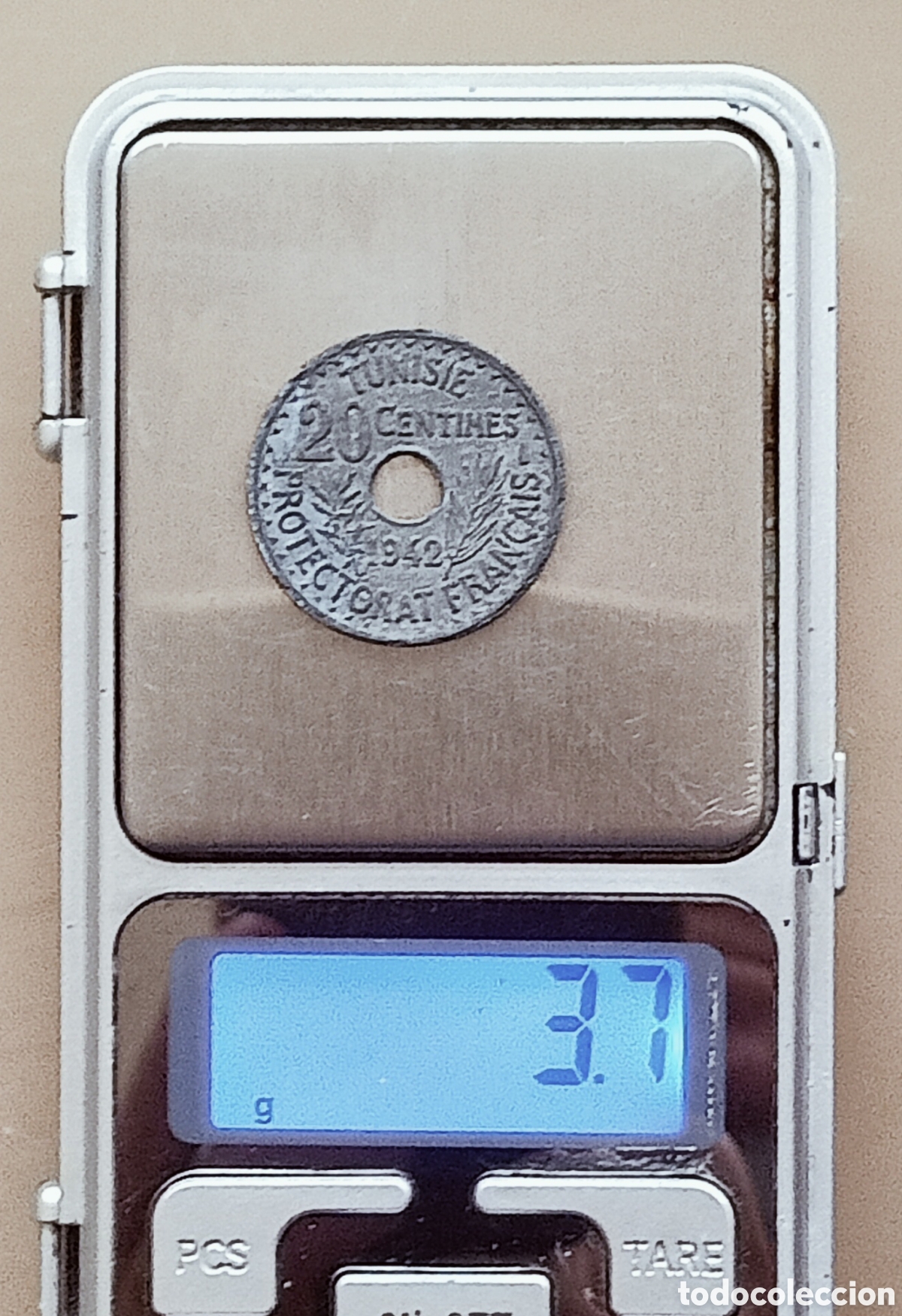Monedas con errores: Moneda T&uacute;nez-1942&rdquo;SC&rdquo; Error de Acu&ntilde;aci&oacute;n - Foto 24