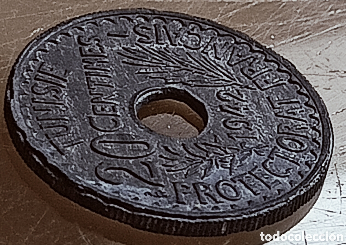 Monedas con errores: Moneda T&uacute;nez-1942&rdquo;SC&rdquo; Error de Acu&ntilde;aci&oacute;n - Foto 26