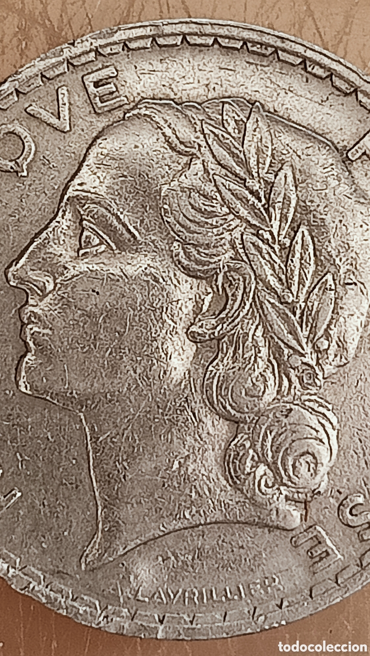 Monedas con errores: Moneda Francia(1933) ERROR COMBINADO - Foto 2