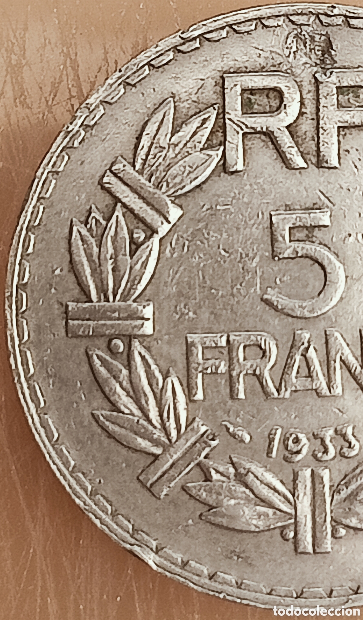 Monedas con errores: Moneda Francia(1933) ERROR COMBINADO - Foto 13