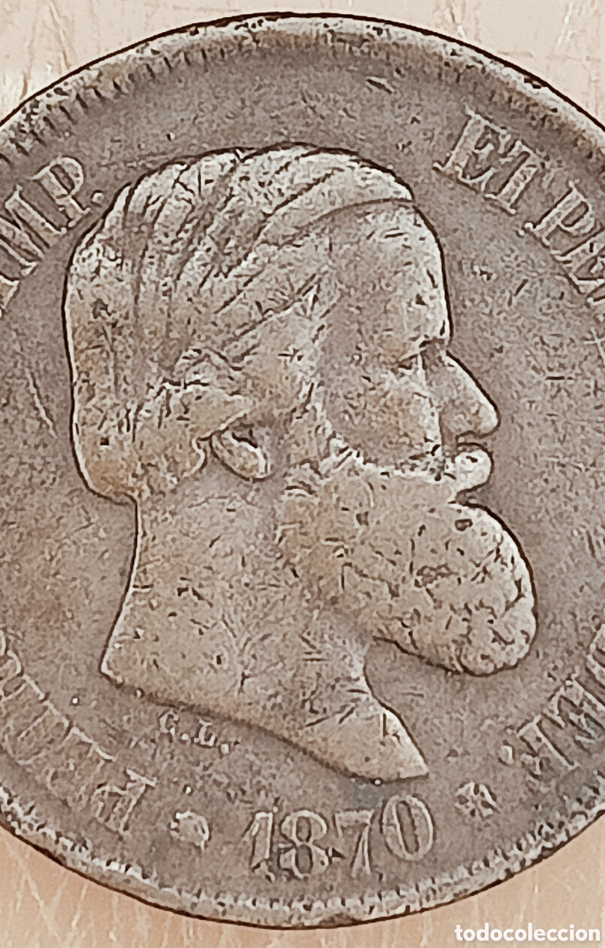 Monedas con errores: Moneda Brasil (1870) Rareza - Foto 3