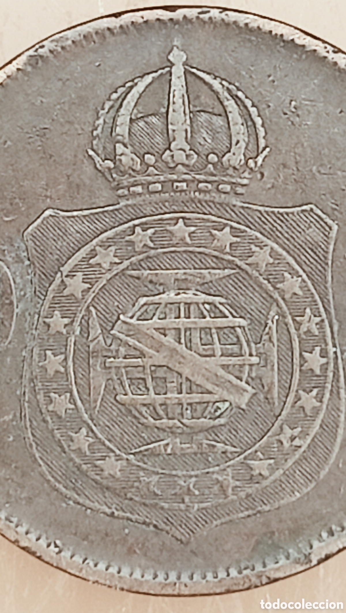 Monedas con errores: Moneda Brasil (1870) Rareza - Foto 8