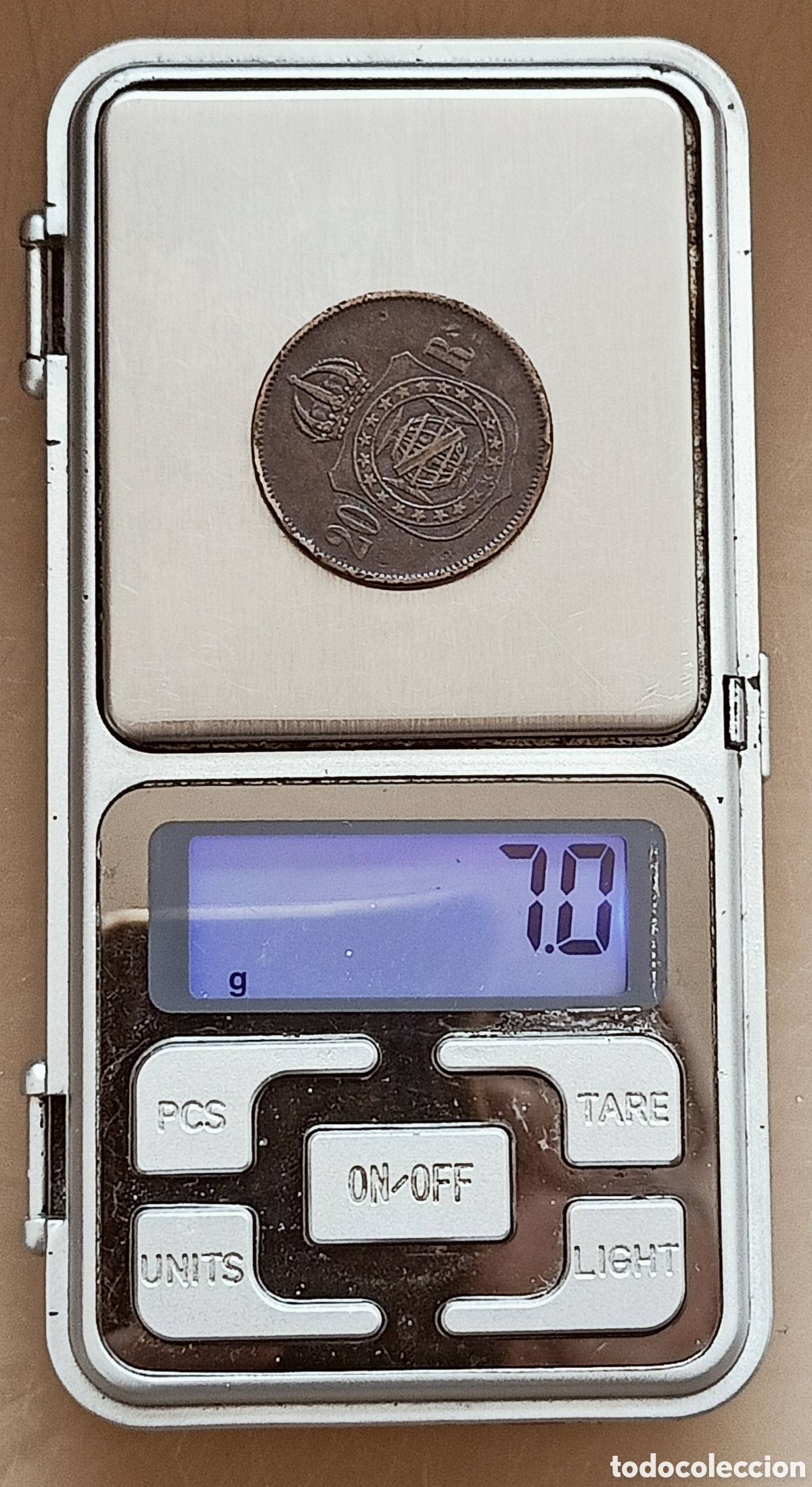 Monedas con errores: Moneda Brasil (1870) Rareza - Foto 14