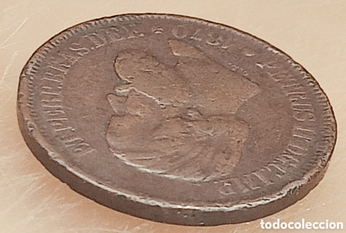 Monedas con errores: Moneda Brasil (1870) Rareza - Foto 26