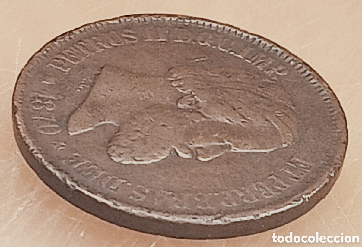 Monedas con errores: Moneda Brasil (1870) Rareza - Foto 27