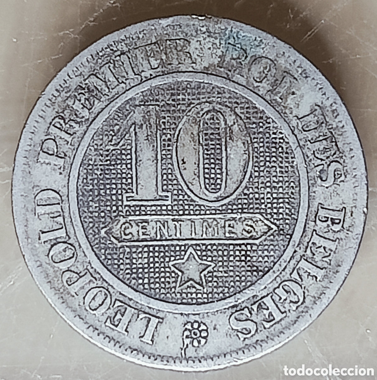 Monedas con errores: Moneda B&eacute;lgica (1863) M&aacute;ximo Error - Foto 2