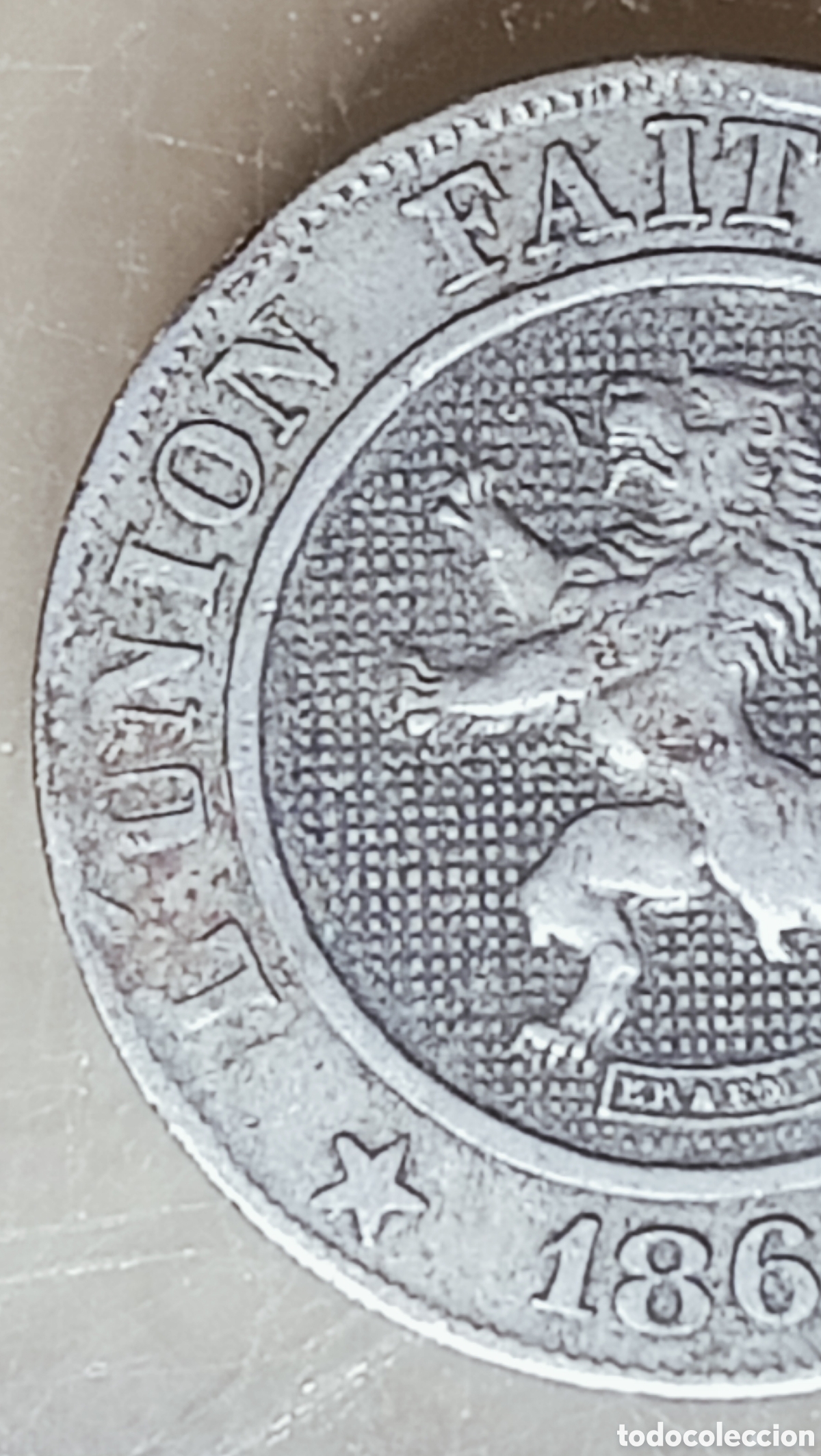 Monedas con errores: Moneda B&eacute;lgica (1863) M&aacute;ximo Error - Foto 4