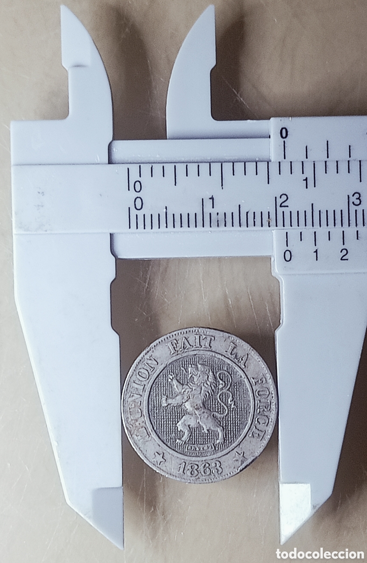 Monedas con errores: Moneda B&eacute;lgica (1863) M&aacute;ximo Error - Foto 22