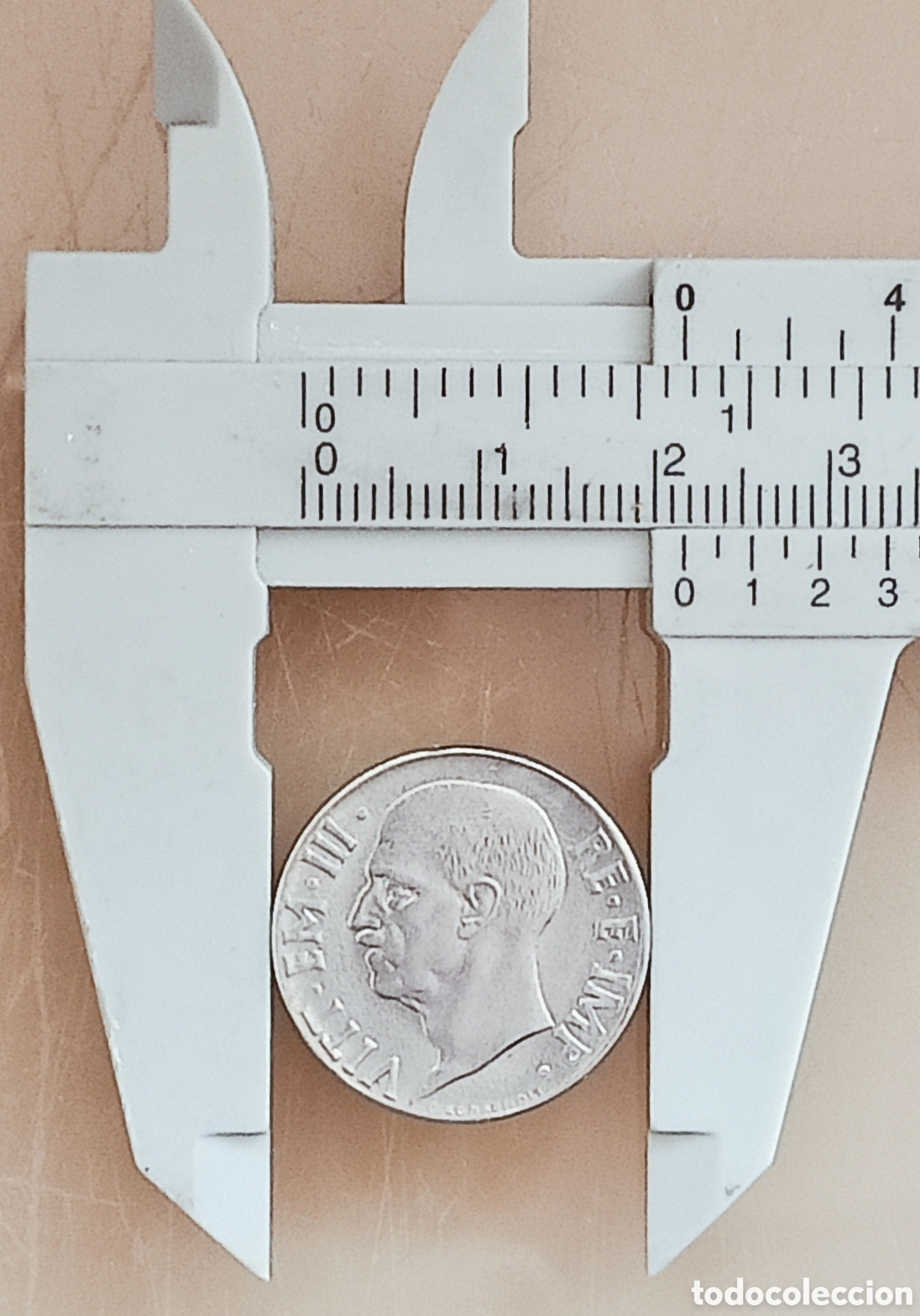 Monedas con errores: Moneda Italia-1940-Error de cu&ntilde;o - Foto 3