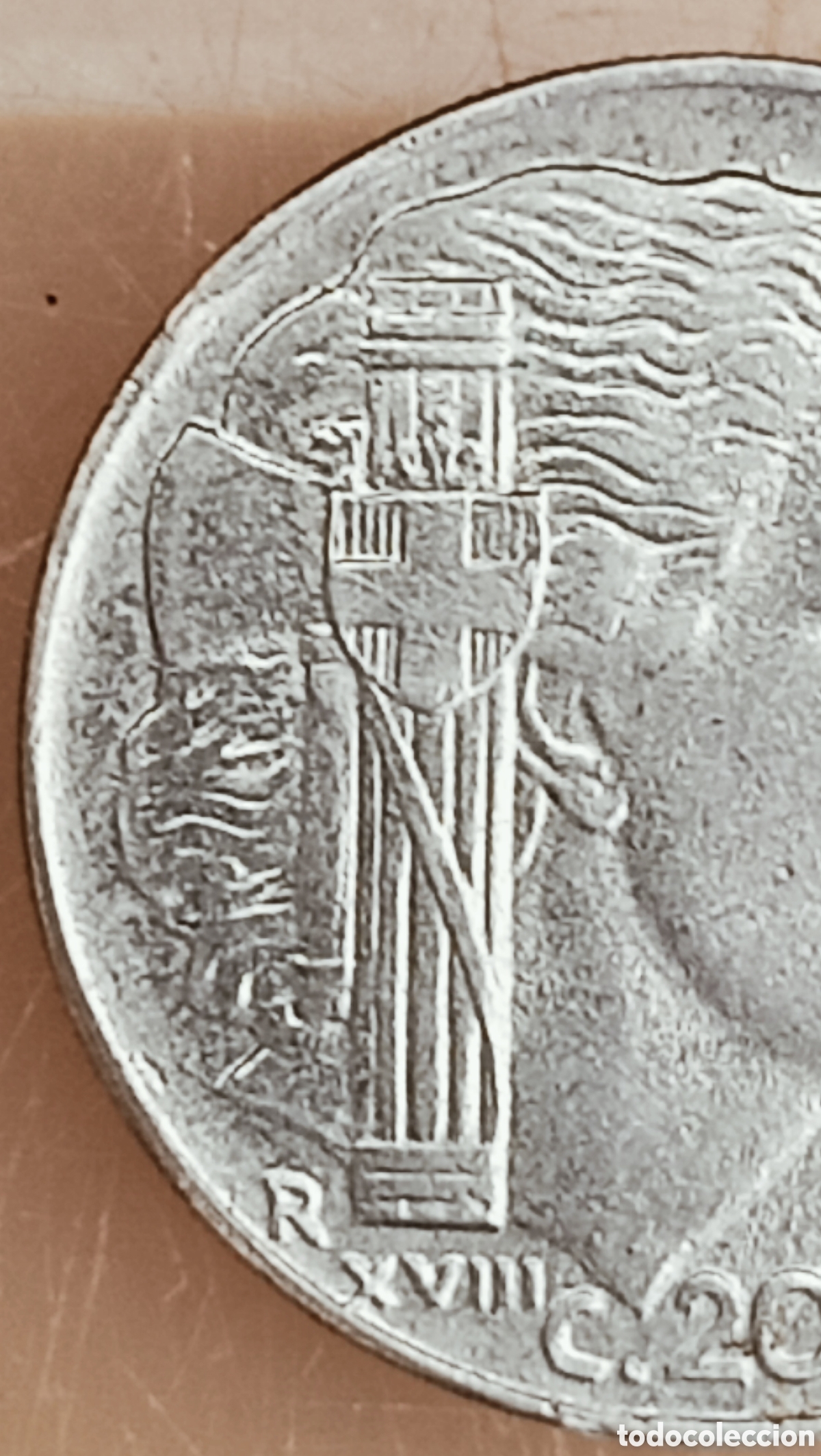 Monedas con errores: Moneda Italia-1940-Error de cu&ntilde;o - Foto 28