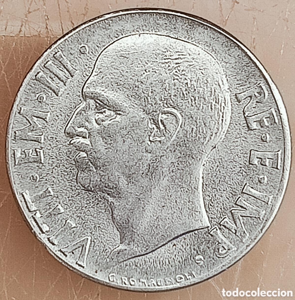 Monedas con errores: Moneda Italia-1940-Error de cu&ntilde;o - Foto 1