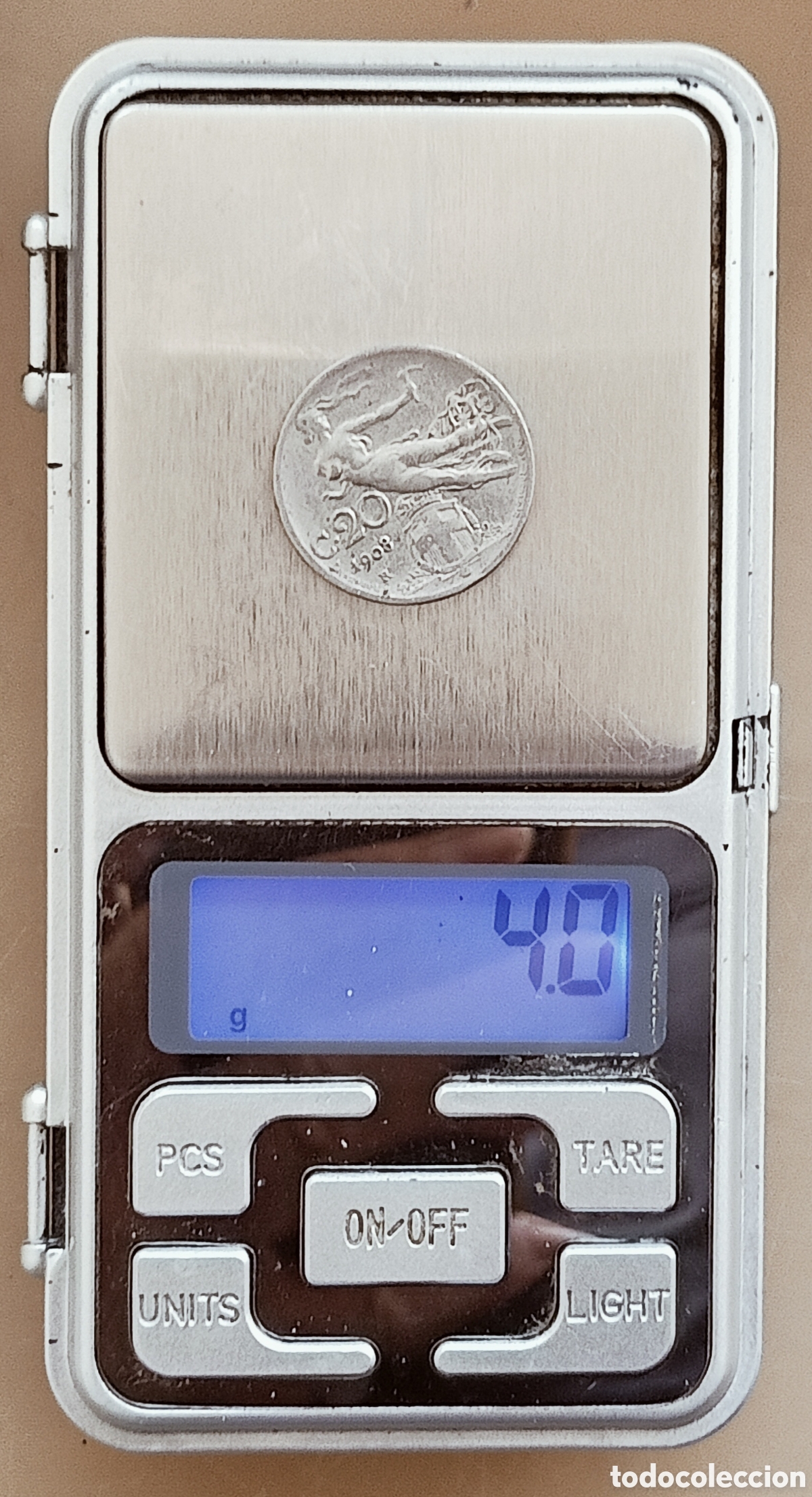 Monedas con errores: Moneda Italia (1908) Error M&uacute;ltiple - Foto 26