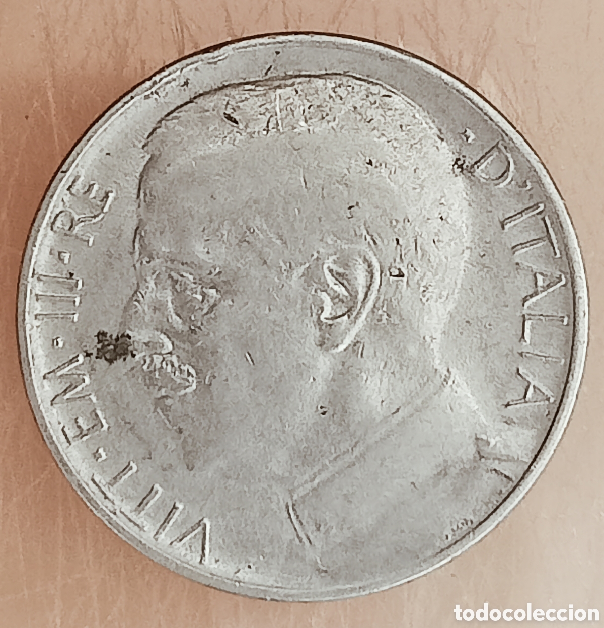 Monedas con errores: Moneda Italia (1921) Error Mec&aacute;nico - Foto 2