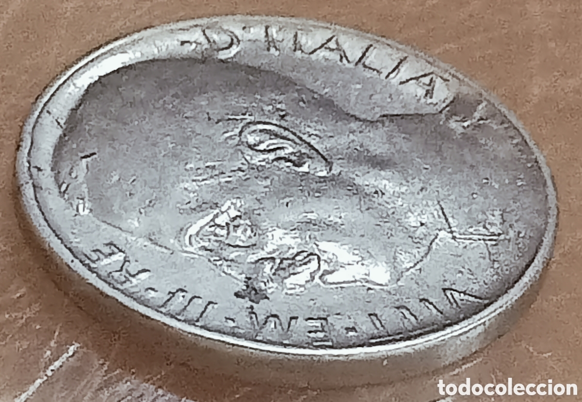 Monedas con errores: Moneda Italia (1921) Error Mec&aacute;nico - Foto 30