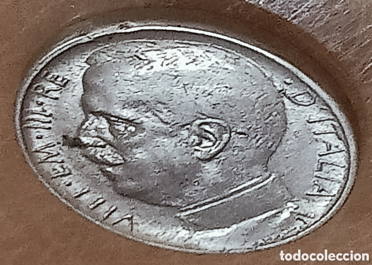 Monedas con errores: Moneda Italia (1921) Error Mec&aacute;nico - Foto 1