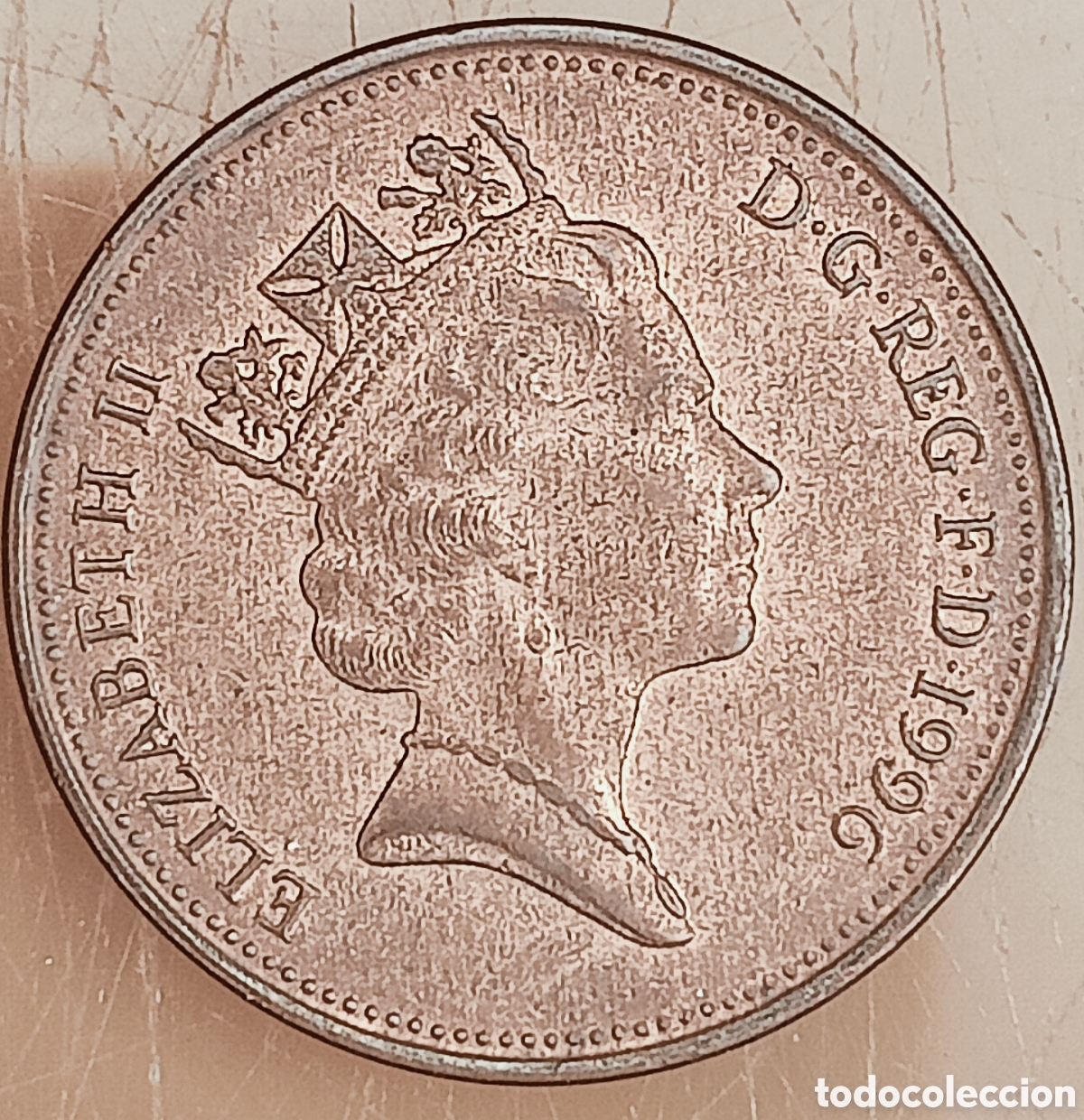 Monedas con errores: Moneda Reino Unido (1996) error - Foto 1