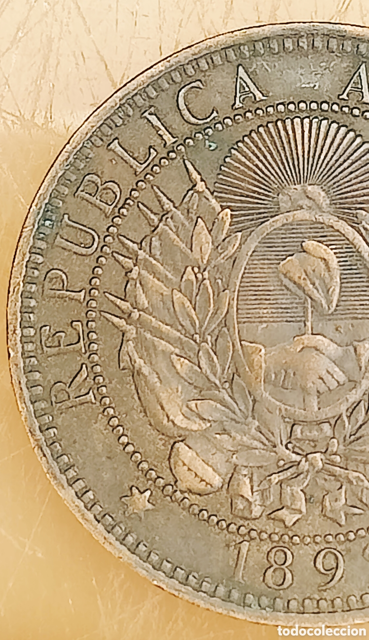 Monedas con errores: Moneda Argentina (1892) Errores - Foto 13