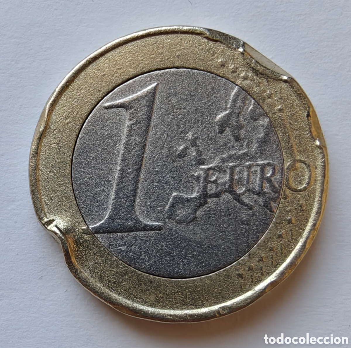 Monedas con errores: Moneda Euro Error Acu&ntilde;aci&oacute;n - Foto 2