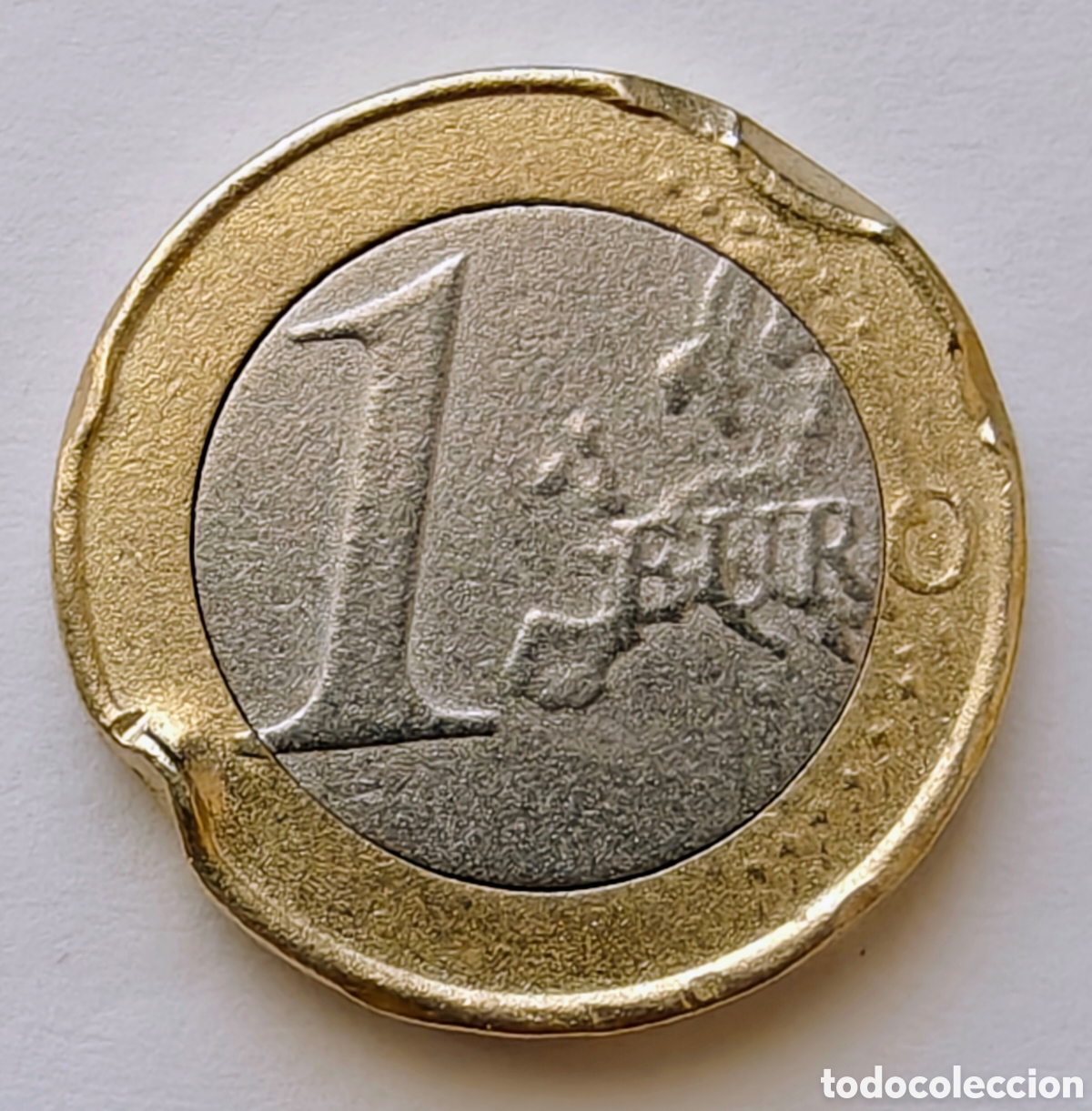 Monedas con errores: Moneda Euro Error Acu&ntilde;aci&oacute;n - Foto 1