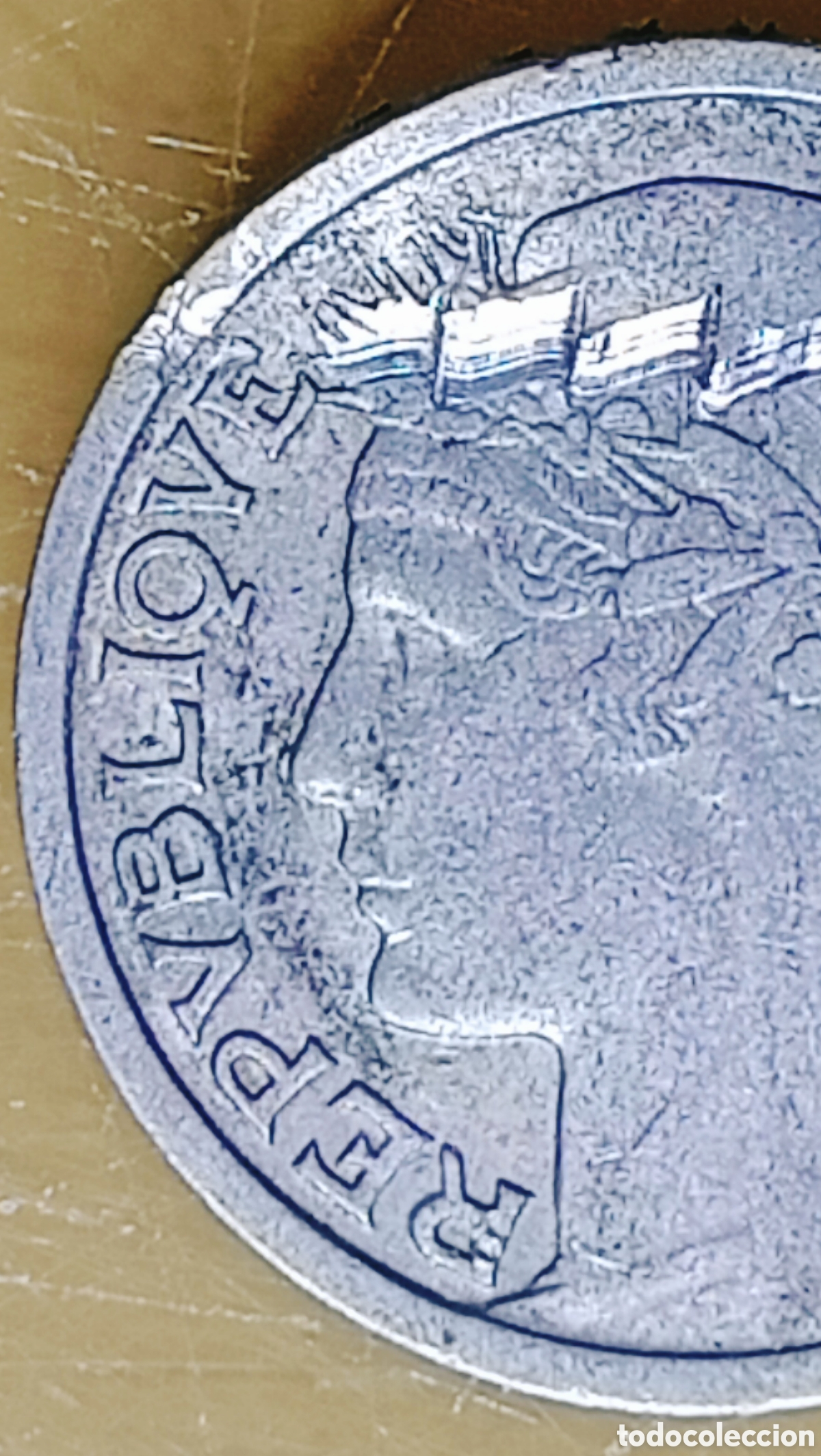 Monedas con errores: Moneda Francia (1957*B) error m&uacute;ltiple - Foto 3