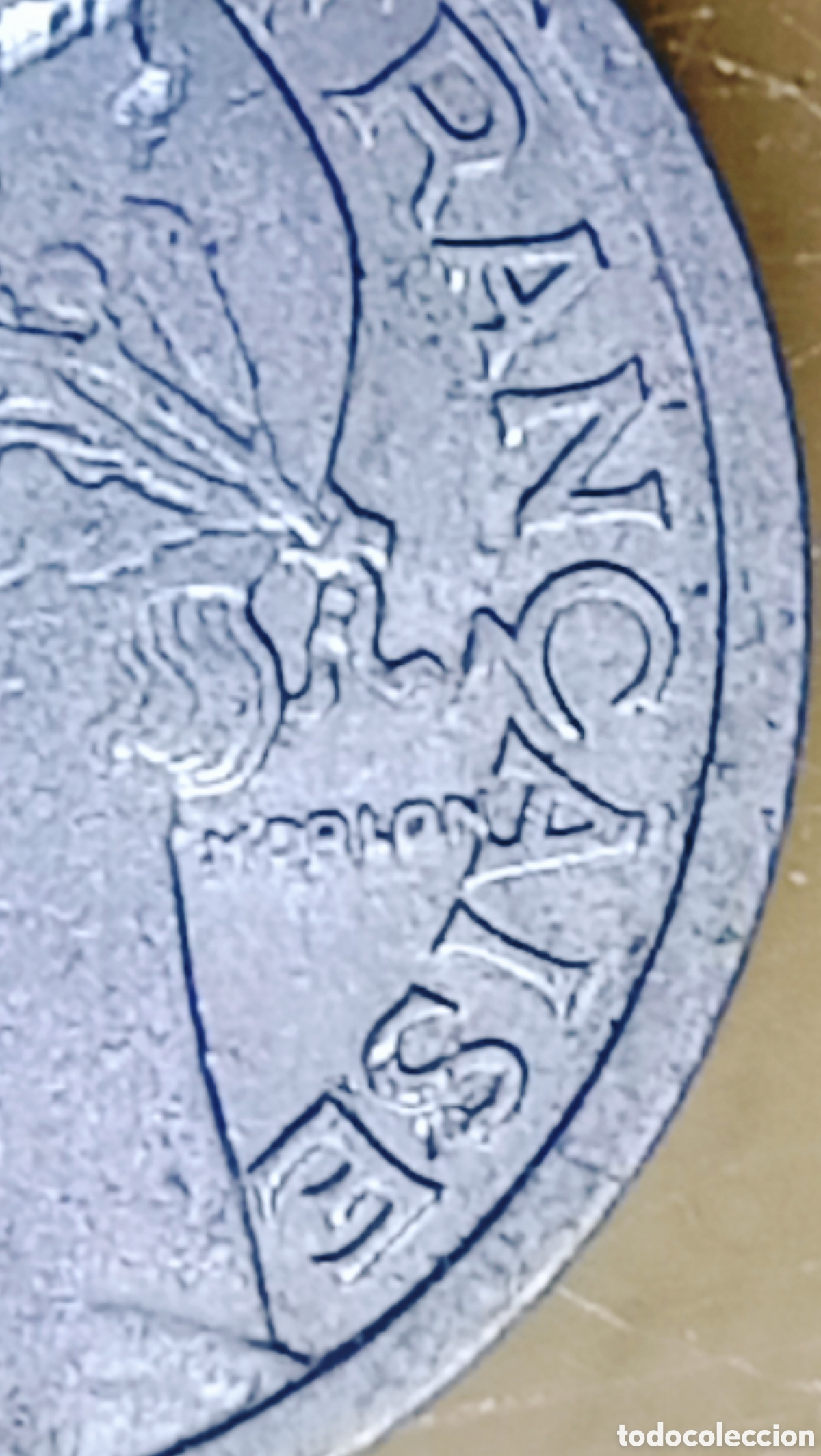 Monedas con errores: Moneda Francia (1957*B) error m&uacute;ltiple - Foto 9