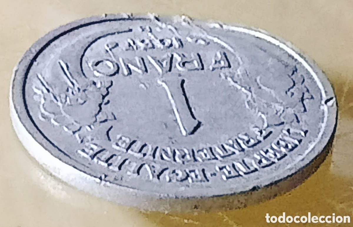 Monedas con errores: Moneda Francia (1957*B) error m&uacute;ltiple - Foto 19
