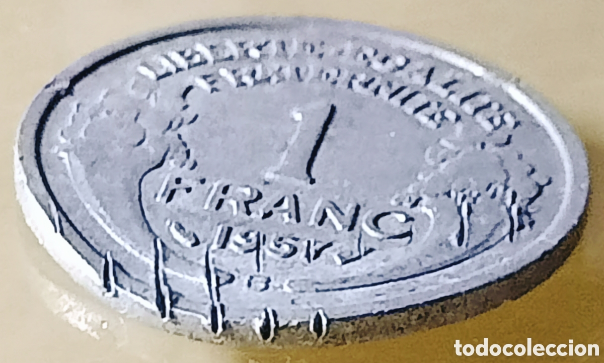 Monedas con errores: Moneda Francia (1957*B) error m&uacute;ltiple - Foto 24
