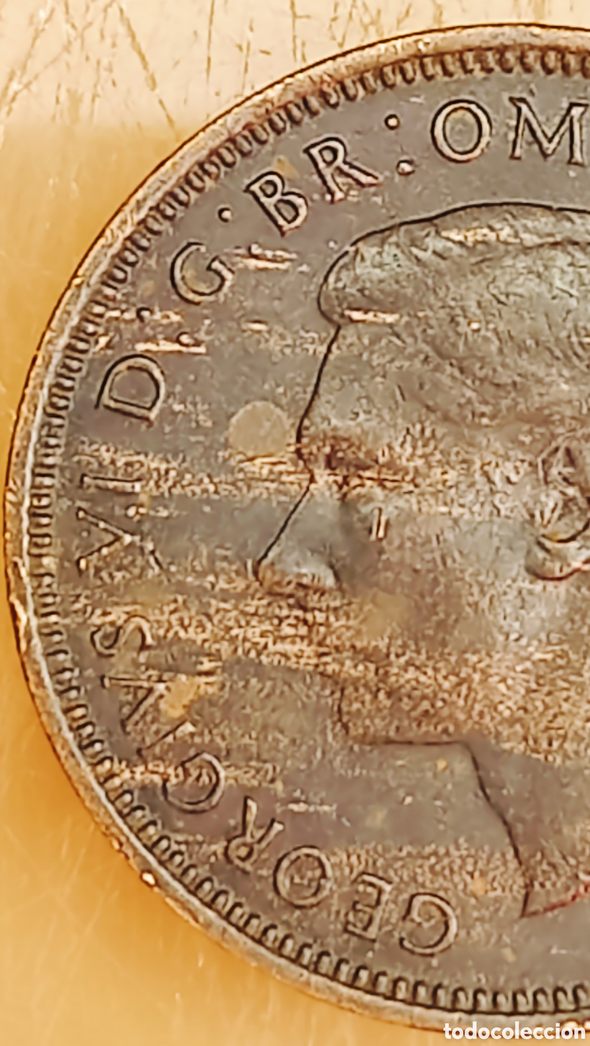 Monedas con errores: Moneda Reino Unido (1945) error - Foto 3