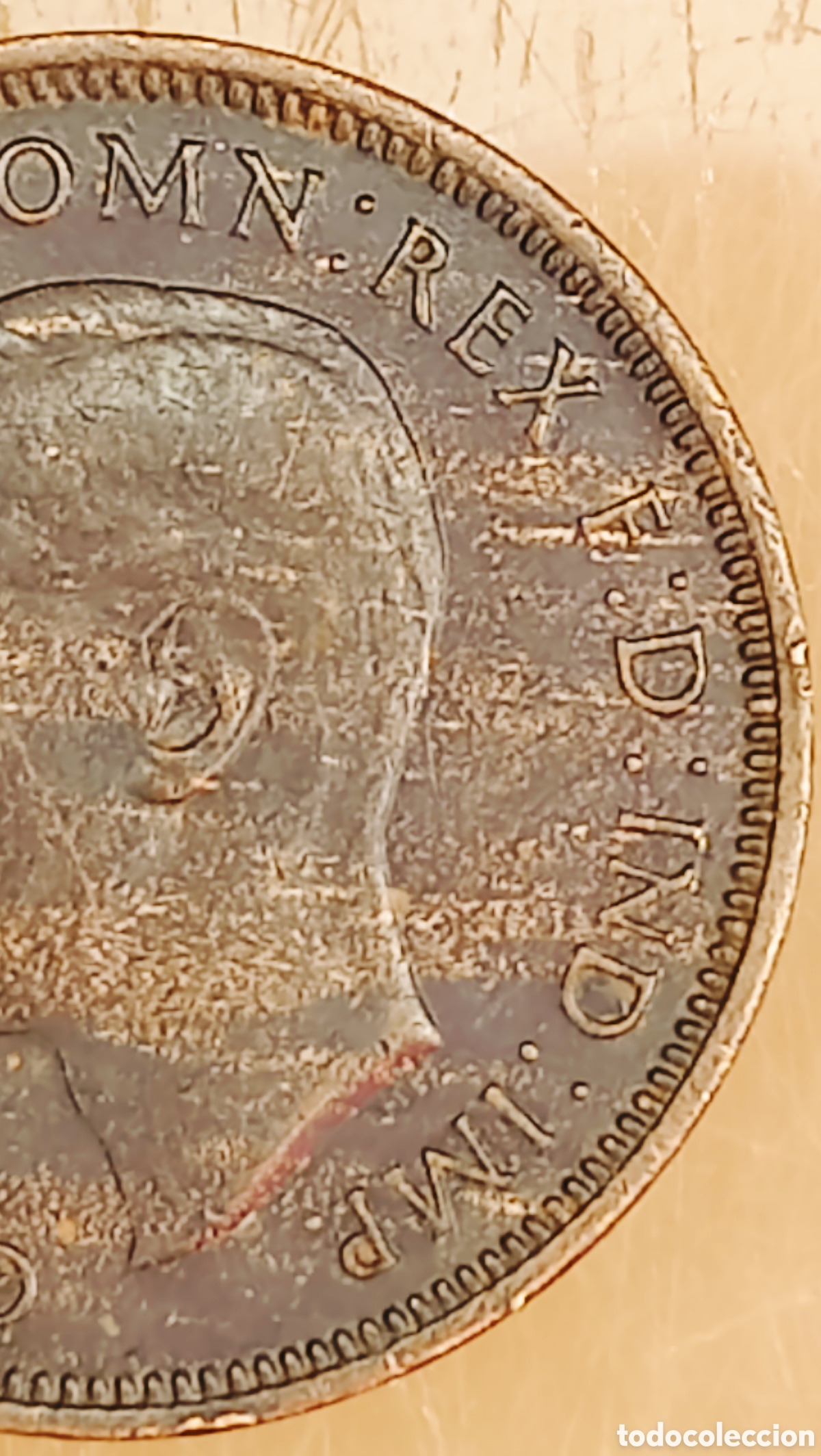 Monedas con errores: Moneda Reino Unido (1945) error - Foto 4