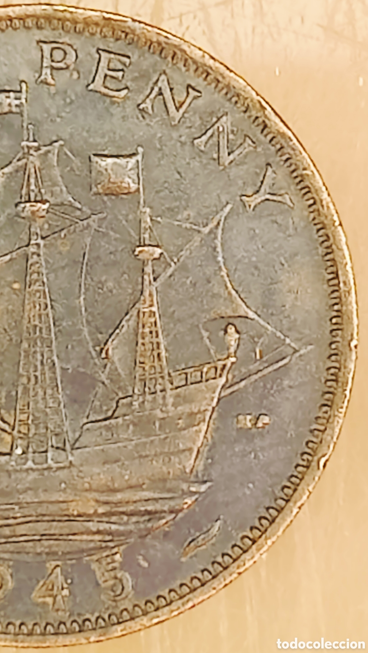 Monedas con errores: Moneda Reino Unido (1945) error - Foto 12