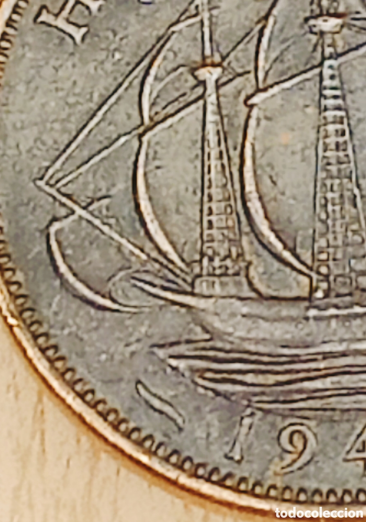 Monedas con errores: Moneda Reino Unido (1945) error - Foto 18